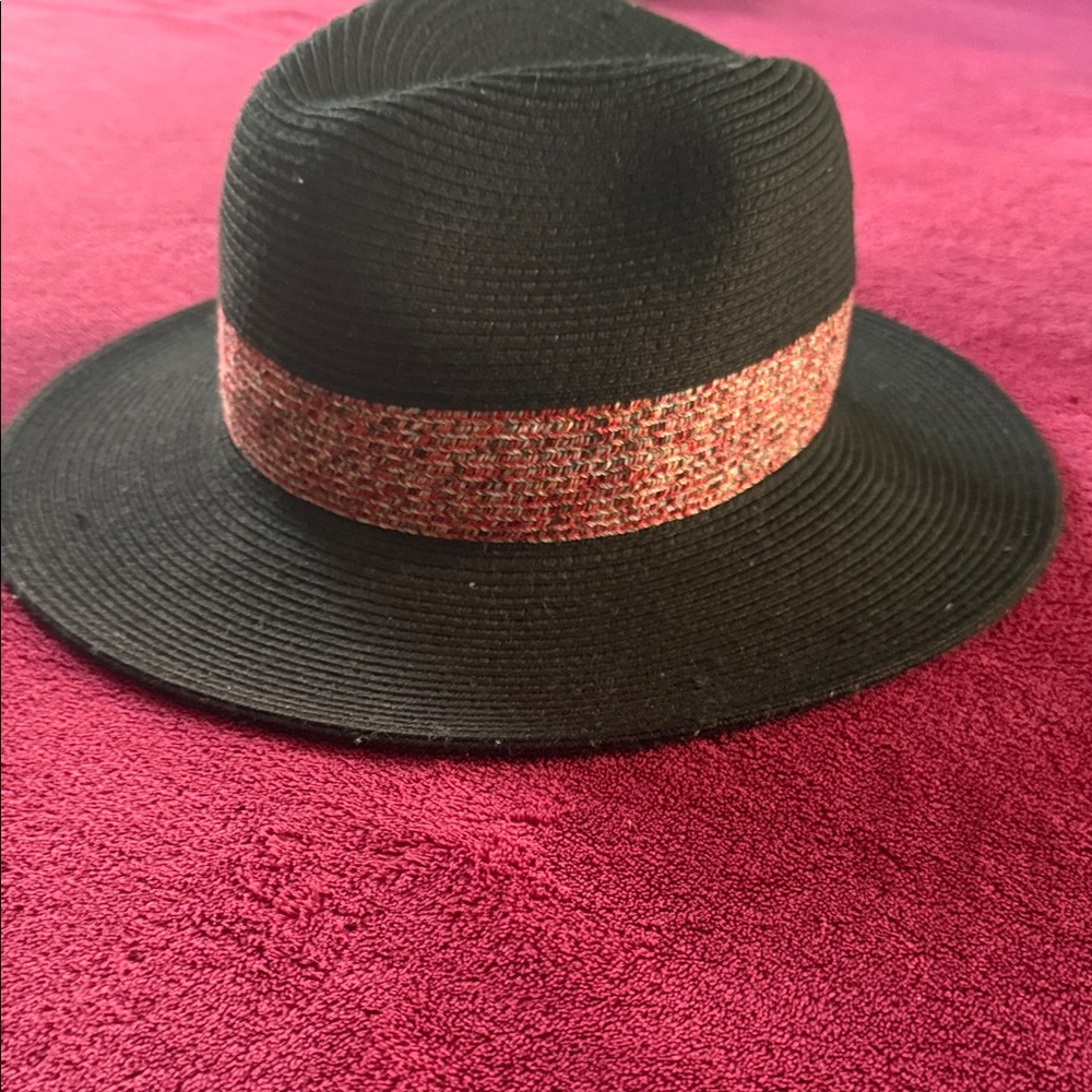 Black Fedora with Red Band